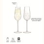Набор из 2 бокалов-флейт для шампанского LSA Stipple 250 мл