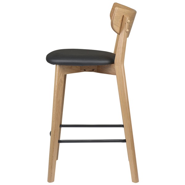 Стул барный Unique Furniture Pero PU-кожа черный